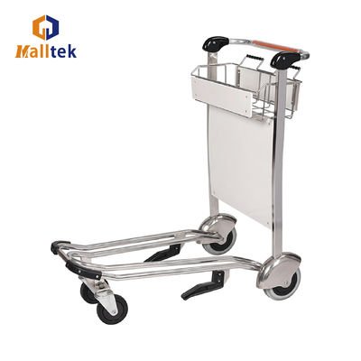 Stainless Steel Airport Trolley With Four Wheels