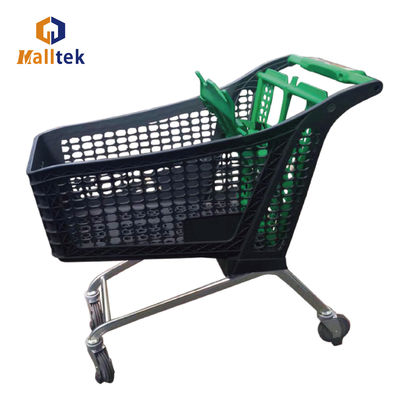 New Desigh 130 Liters Half Plastic Supermarket Shopping Trolley
