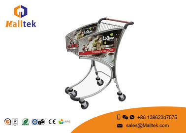 Silver Airport Luggage Trolley Airport Baggage Trolley High Strength Aluminum Alloy