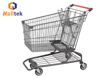 American Design Metal Supermarket Shopping Trolley Cart For Eco - Friendly