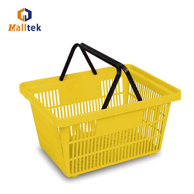 Double Handle Shopping Basket For Convenient Retail Shopping