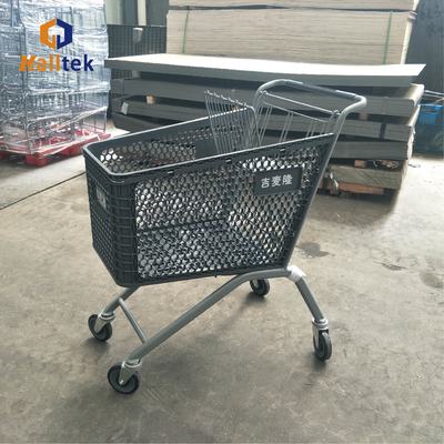 New Desigh 130 Liters Half Plastic Supermarket Shopping Trolley