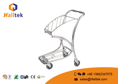 Silver Airport Luggage Trolley Airport Baggage Trolley High Strength Aluminum Alloy