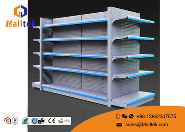 Heavy Duty Supermarket Gondola Shelving Modern Adjustable Shelf Height