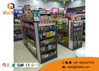 Small Modern Gondola Shelving Rustproof Powder Coating Light Duty Standing Posts