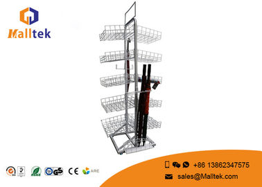Colorful Metal And Steel Supermarket Display Racks For Umbrella And Parasol