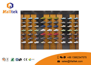 Durable Shoe Store Using Steel And Wooden Display Rack With Multiple Sizes