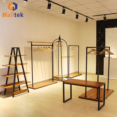 Bedroom Floor To Ceiling Steel Wood Rack European Style Minimalist