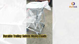 รถกระบะช็อปเปอร์มาร์เก็ตโลหะ